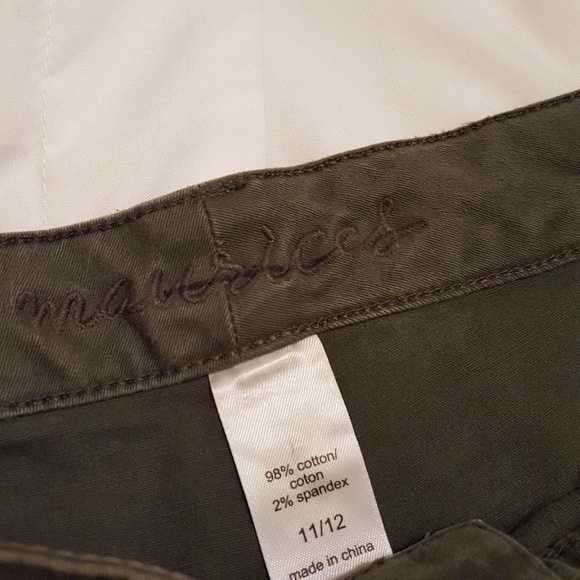 Olive green skinny cargo pants - Picture 4 of 4